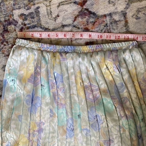 Vintage Floral Print Skirt Sz M - Picture 12 of 13
